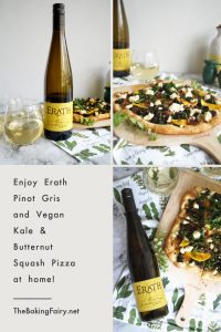 collage of pinot gris and pizza
