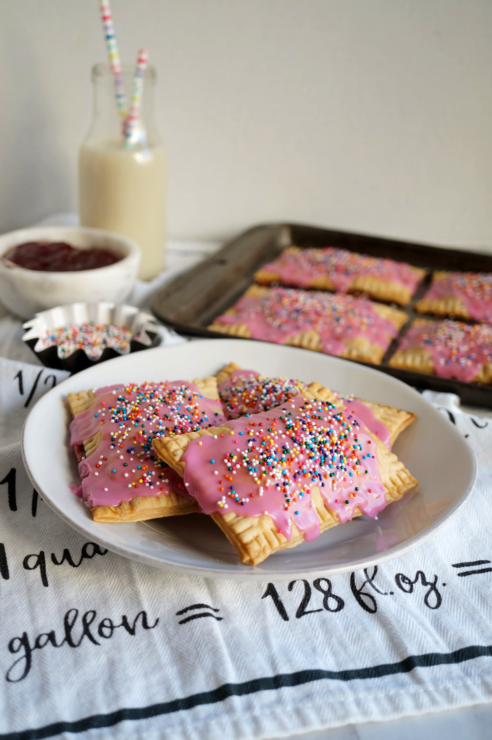 plate of homemade pop tarts