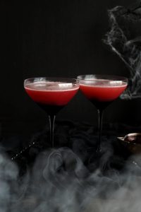 two glasses of vampire's kiss cocktail