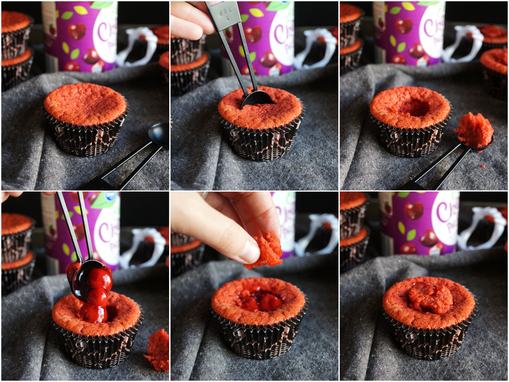 how to hollow out cupcakes and fill them