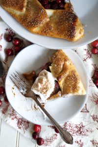 slice of galette on a plate with fork