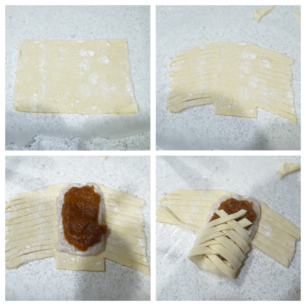 steps to make puff pastry braids