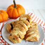 pastry braids on plate