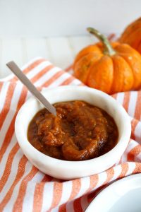 bowl of pumpkin butter