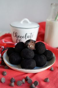 lumps of coal truffles with bite taken out