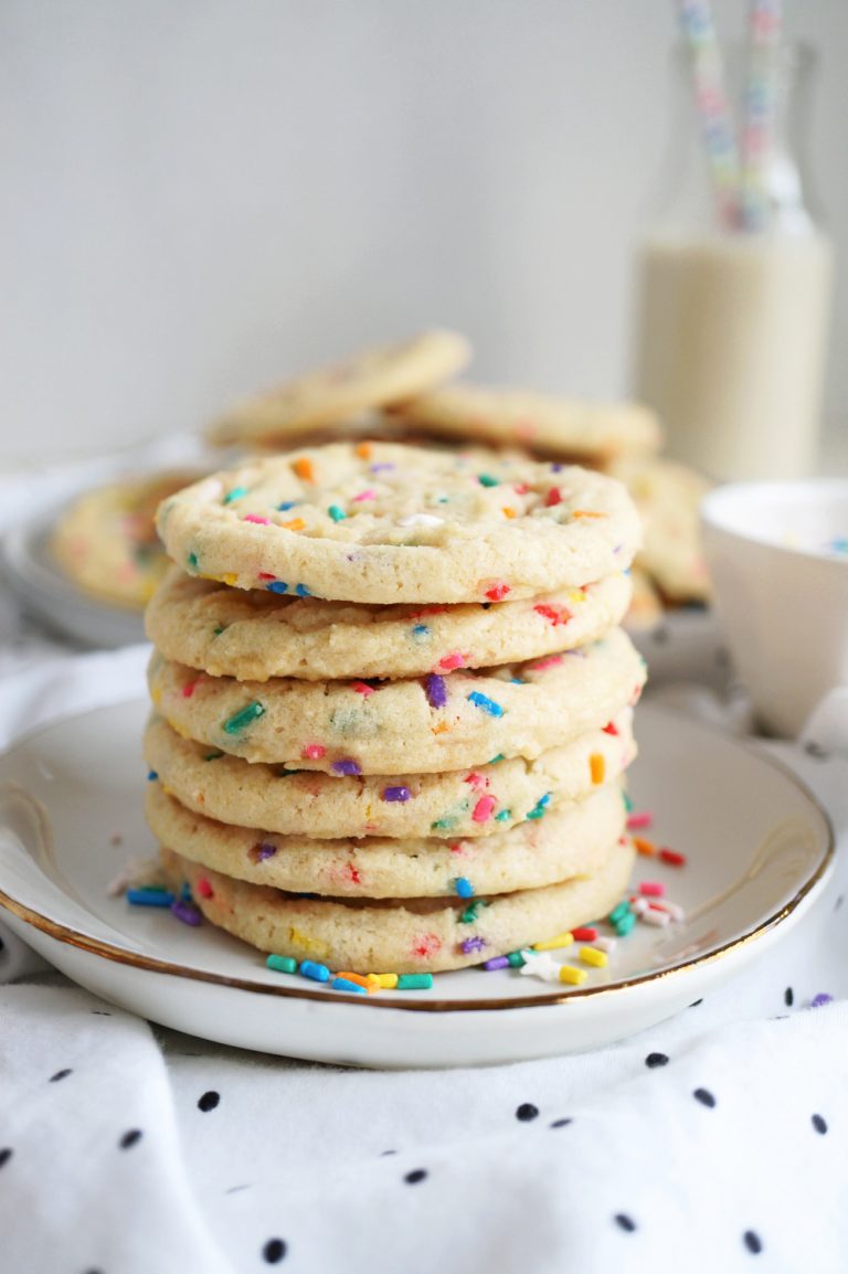 vegan confetti sugar cookies The Baking Fairy