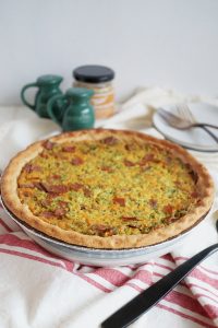 broccoli ham and cheese quiche