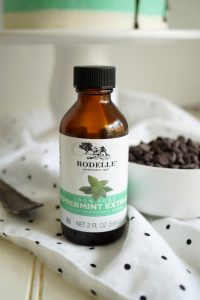bottle of Rodelle peppermint extract