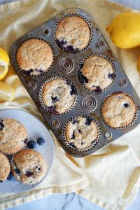 overhead shot muffin pan