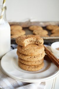 snickerdoodle cookie with bite